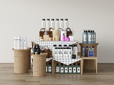现代洗浴用品 洗发水香薰摆件