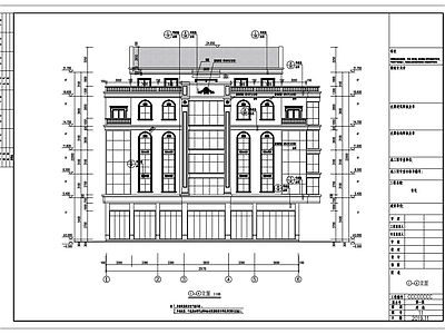 欧式别墅建施施工图