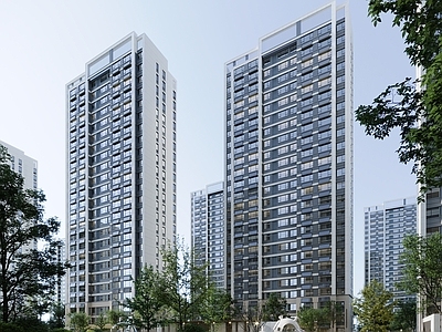 现代高层住宅 小区