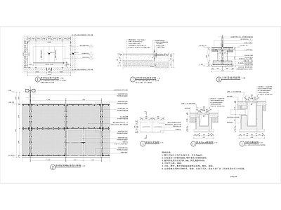 体育排球场节点施工图