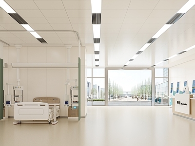 现代医院 ICU大厅 检验科大厅 实验室 普通医院