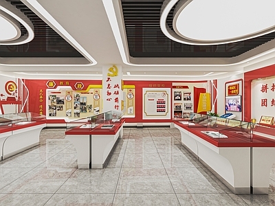 现代党建展厅 党建文化展厅 党史展厅 红军纪念馆 党建文化墙