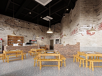 工业风火锅店