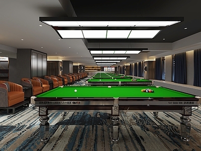 现代台球室