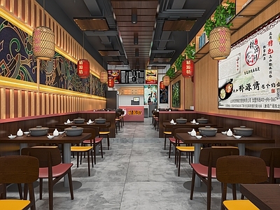 新中式快餐店 椅