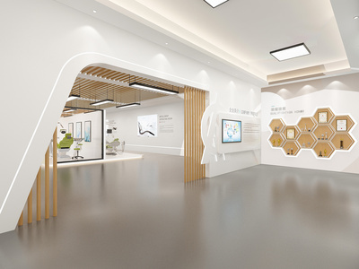 现代牙科医院展厅 企业文化展示区