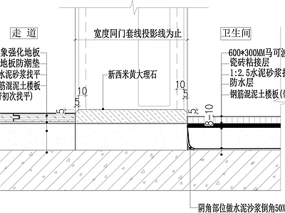 地面瓷砖木地板铺贴详图