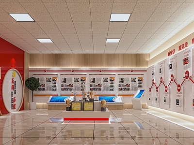 现代党建展厅 党建文化墙 党史展厅 红军纪念馆 文化展馆