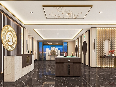 新中式酒文化展厅 茅台 白酒 公司展厅 产品 展品柜
