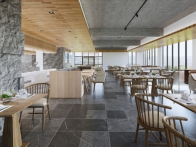 现代自助餐厅