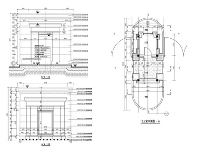 门卫室建筑设计施工图