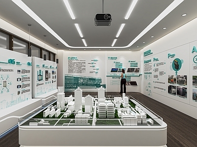 现代公司展厅 产品展台 企业科技展厅 展馆 展览 展板 文化墙 企业墙