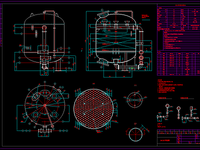 多介质过滤器设备总图施工图