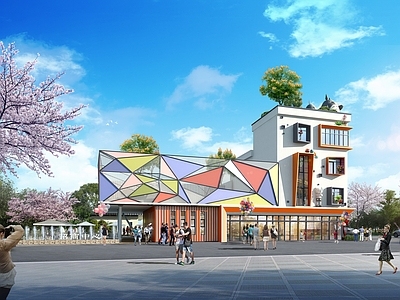 现代招商中心 售楼部 文旅小镇