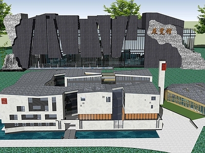 现代展览馆建筑