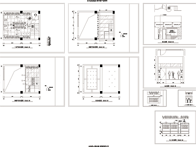 一套小服装店的设计图 施工图
