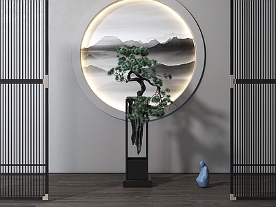 盆景 落地