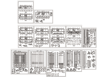 北京高层写字楼建筑cad图施工图