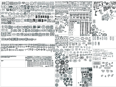 现代家具图库 家装专用平面图库 施工图