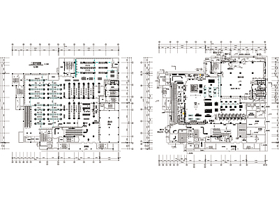 超市商业空间CAD平面图施工图