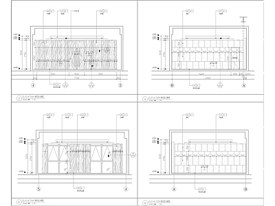 办公楼办公室立面图施工图