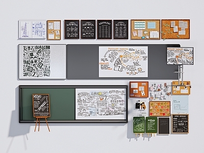 黑板 黑板墙 学校黑板 展示板