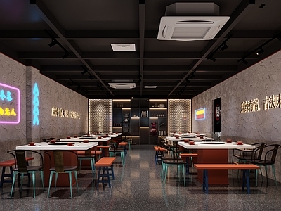 工业风火锅店