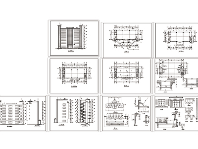 现代办公楼建筑图 施工图