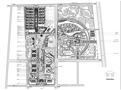 校园景观规划图 施工图