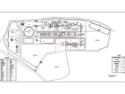 现代水泥厂总图 施工图