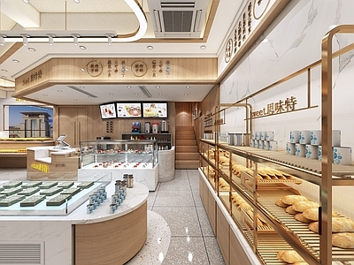 现代甜品面包店 甜品面包店