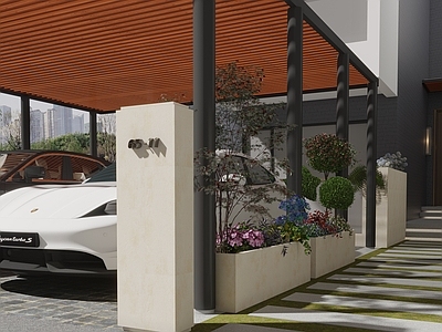 现代入户停车场