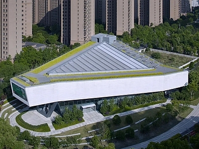 现代简约绿谷艺术中心山水秀 施工图