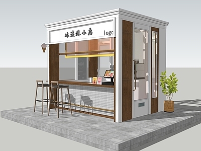 现代摊位