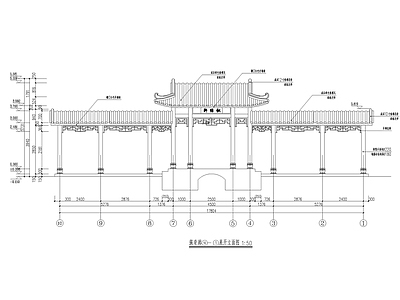 新古典仿古建长廊  节点详图