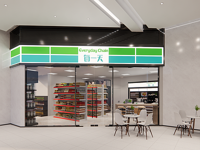 现代便利店 超市 生活用品区