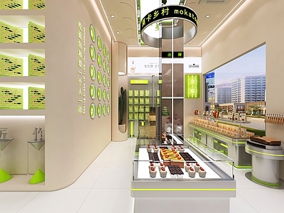 现代蛋糕烘焙店 甜品面包店