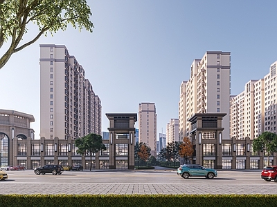 新中式小区住宅
