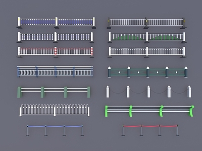 现代道路栏杆