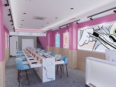现代旋转火锅店 麻辣烫
