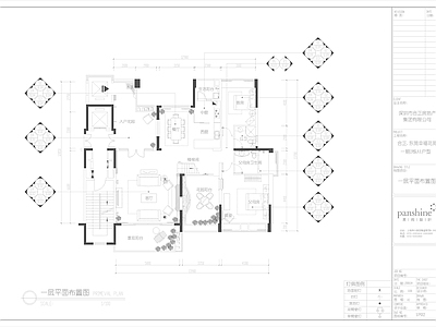 现代平层CAD 施工图