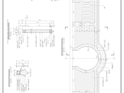 古典月亮门及围墙详图 施工图 通用节点