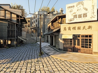 中式商业街 民国风 民国复古怀旧历史文化街区