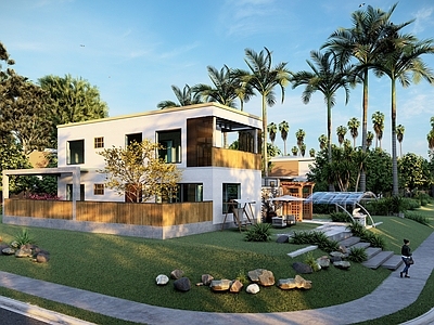 风格建筑 现代 民宿