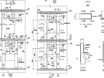 剪力墙开洞加固楼板节点 施工图 抗震加固结构