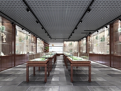 新中式玉石馆展厅