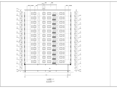 广东某13层商住楼建筑  施工图