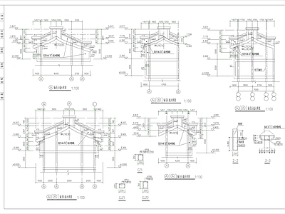 徽派建筑CAD 施工图 古建
