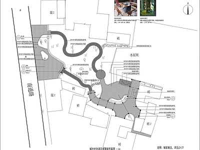 城中村改造区域平面图 施工图
