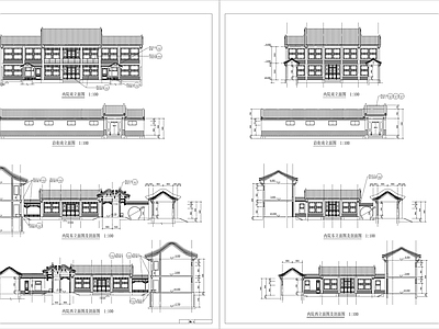 中式四合院建筑设计 施工图